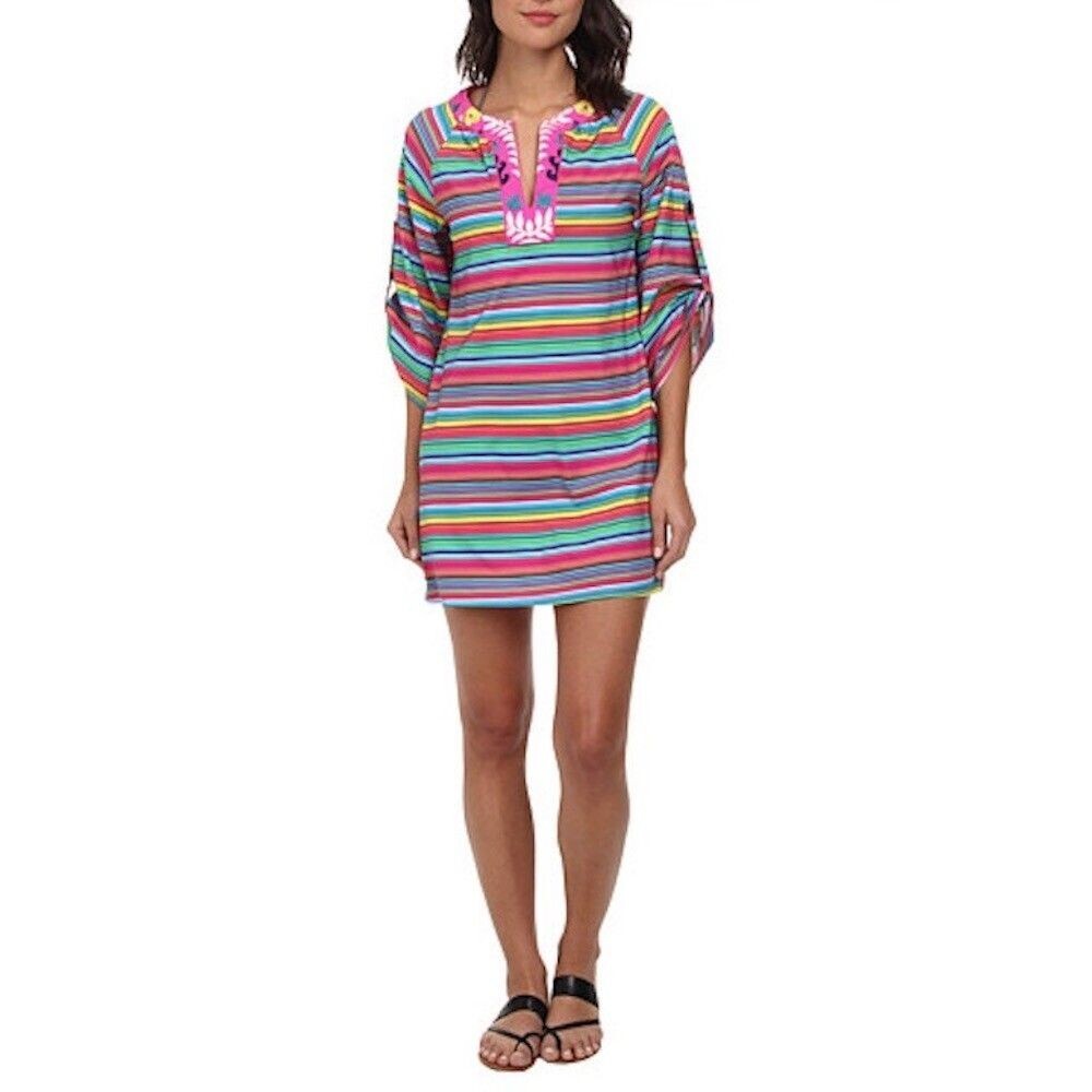 Nanette Lepore Flora Fiesta Tunic Cover Up Bikini Bottom Set